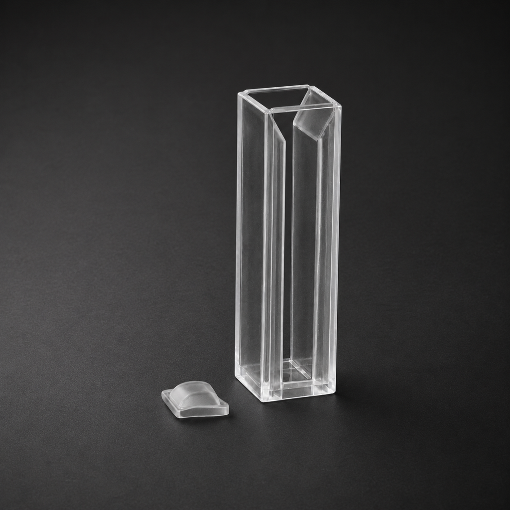 [Q41102] Spectrophotometer Micro Cells Cuvette with Frosted Walls and Lid - Q41102